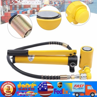 10Ton Hydraulic Cylinder Jack Low Profile Porta Power Ram Single Acting RSC-1050