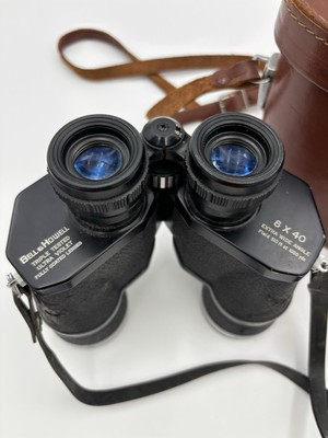 稼働品Bell&Howell 8mmDUOLEXCフル装備(アンティークAAA) Vtg Bell & Howell Binoculars 8 x 40 Extra Wide Angle Triple