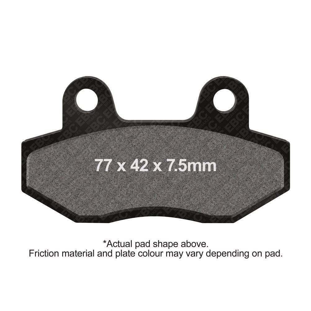 EBC Scooter Org Brake Pad Set Black (E327) Front Left for Kymco Spike 100 00-06