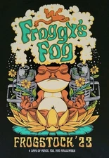 FROGGYS FOG Frogstock 23 DOUBLE SIDDED Concert T Shirt  SZ XL Port Company Tag 