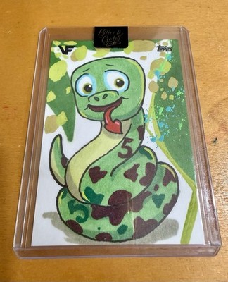 2025 Topps Chrome VeeFriends   Authentic Anaconda Original Sketch Card 1/1
