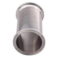 Sanitary Spool Tube with Clamp Ends,Stainless Steel 304 Seamless round Tubing wi
