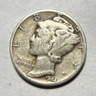 1944 Mercury (Winged Liberty) Dime 10C Silver .900 Business Strike Philly KM#140