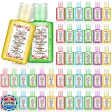 Gejoy 48 Pack Christian Hand Sanitizer Bible Verse Mini Hand Sanitizer Bulk T