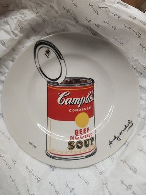  Rare Original NEW in the box ANDY WARHOL '' CAMPBELLS SOUP CAN 1962'' Plate 10