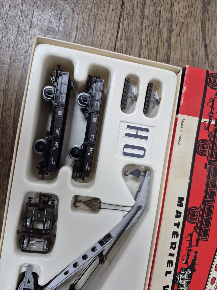 Ancien Coffret De Train Électrique Ho Jouef Cockerill 85 Tonnes - Photo 4/4