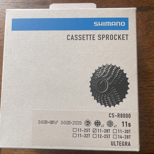 Shimano Ultegra R8000 11-fach Kassette - 11-28 Silber (CS-R8000)