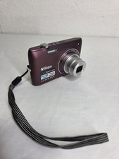 Nikon COOLPIX S4100 14.0MP Digital Camera Plum With Battery & Charger