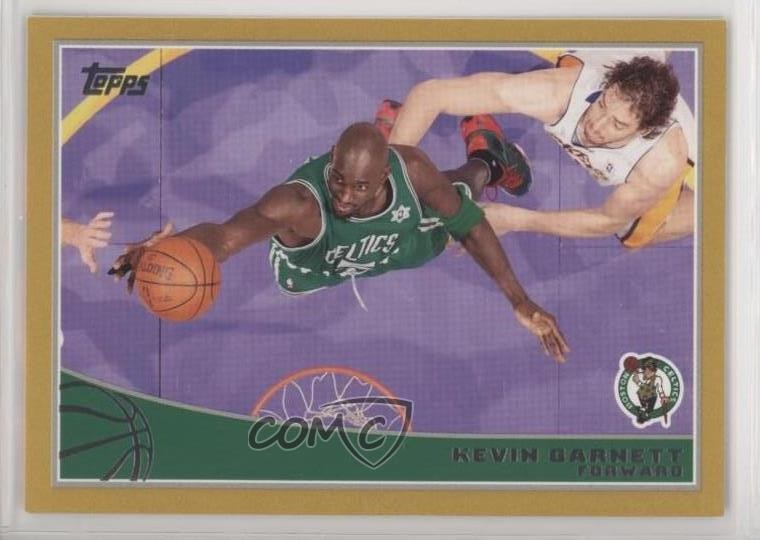 2009-10 Topps Gold 1339/2009 Kevin Garnett #14 HOF uk2