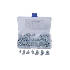 80 en 1 kit d'assortiment de raccord de graisse de remplacement (argent)