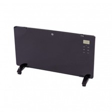 Image of 2000W Glass Free Standing/Wall Mounted Electric Panel Heater - White, Black