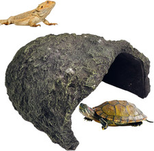 Extra Large Reptile Hide,Tortoise Hideout Cave, Resin Snake Hides,Turtle Basking