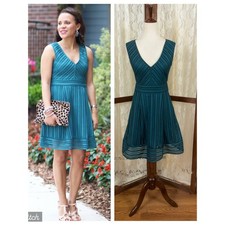 Gorgeous J. Crew Sleeveless Teal V-Neck Fit & Flare Dress