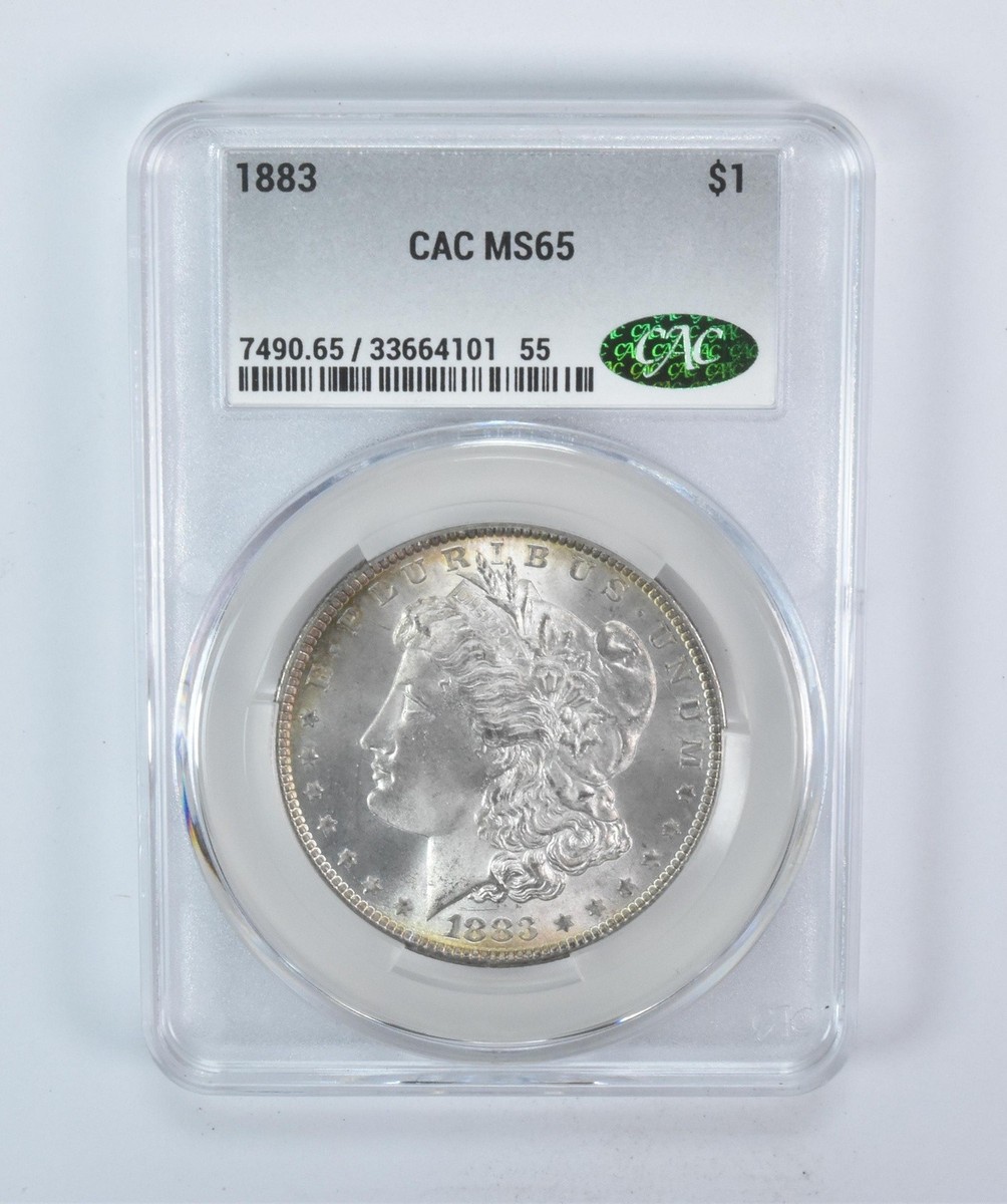 1883 Morgan Silver Dollar MS65 CAC CACg *5768 | eBay