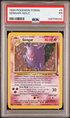 Gengar 5/62 Fossil Holo for sale online | eBay