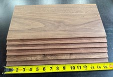 6 pieces 16”x 6” x 1/4”  walnut lumber board pieces surfaced to 1/4” thick