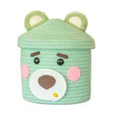 Storage basket Cotton cord storage basket, suitable for bedroom and home orga...