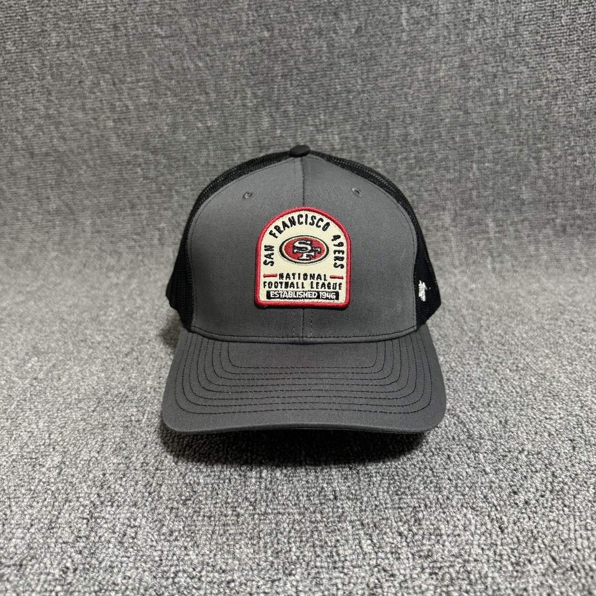 '47 Brand San Francisco 49ers Trucker Snapback Gray Black Hat Retro