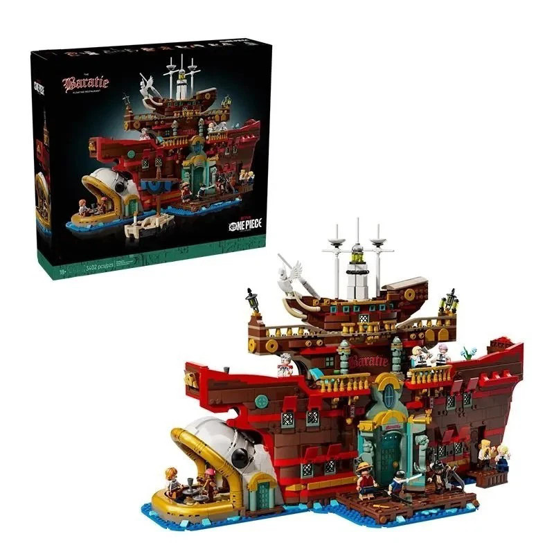 75640 One Piece The Baratie Floating Restaurant 3402 PCS 10 Minifigures