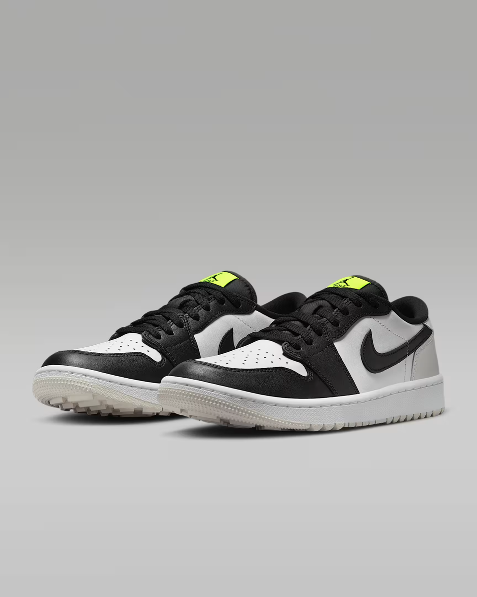 Jordan 1 Retro Low Golf Shoes White Phantom Volt Black Men's
