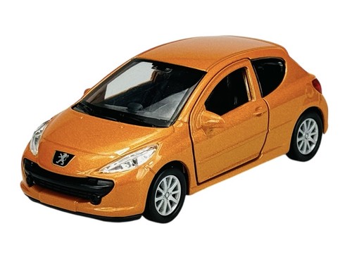 WELLY PEUGEOT 207 ORANGE 1:34 DIE CAST METAL MODEL NEW IN BOX - Picture 3 of 6