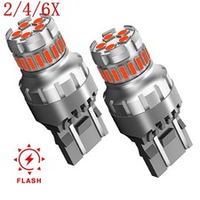 246x 7443 7440 Red Led Bulbs Brake Tail Stop Parking Light Strobe Bright Lamp 246x 7443 7440 Red Led Bulbs Brake Tail Stop Parking Light Strobe Bright Lamp