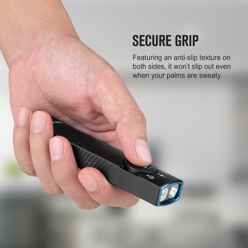 Olight Arkfeld Pro 3-in-1 EDC Torch LED White Light & UV & Green Laser - Black - Picture 9 of 17