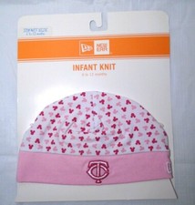 Minnesota Twins New Era 6-12 Months Pink Girl's Infant Knit Cap Beanie Minnie