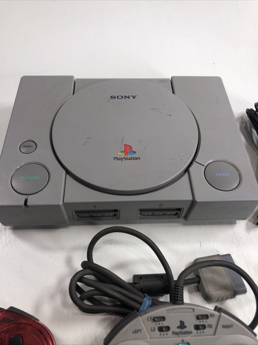 Official Sony PlayStation 1 PS1 Console Complete w 2 Controllers