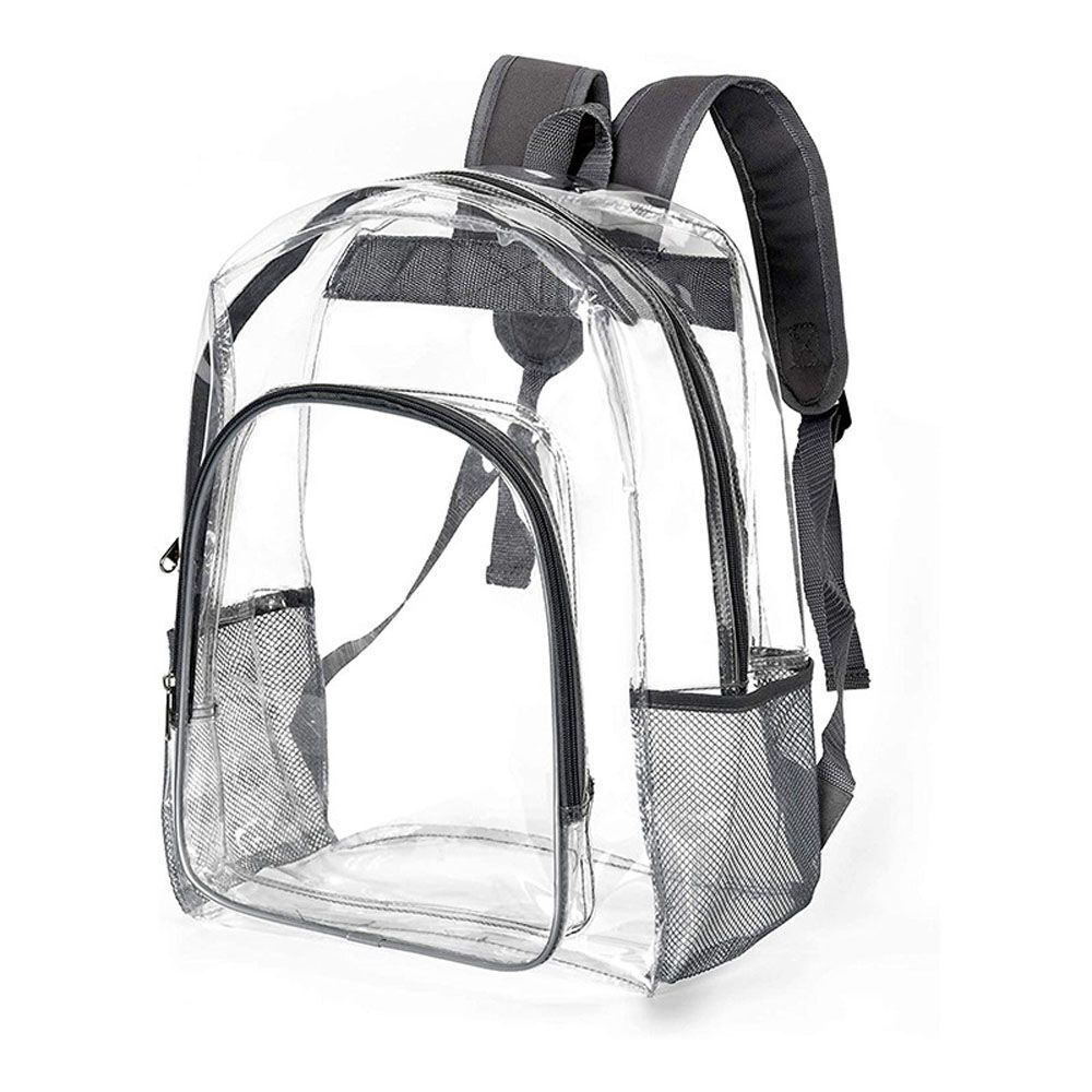 New Transparent PVC Backpack Large Capacity Student Schoolbag Clear ...