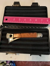 Cigar Travel Humidor Case with Vintage Silver PlatedCigar Cutter - Nice Patina