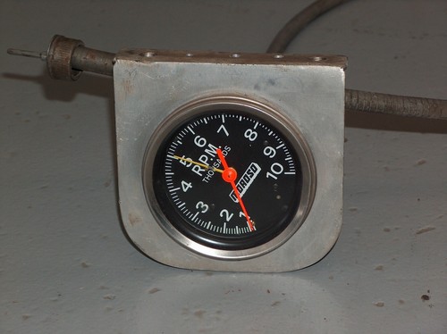 Moroso 10,000 RPM Mechanical Drive Tachometer w/ Recall Vintage Racing Tach - Picture 3 of 16
