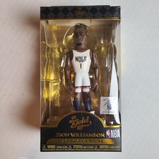 Funko Gold NBA - Zion Williamson Premium Vinyl Figure - Pelicans White #1 - NEW