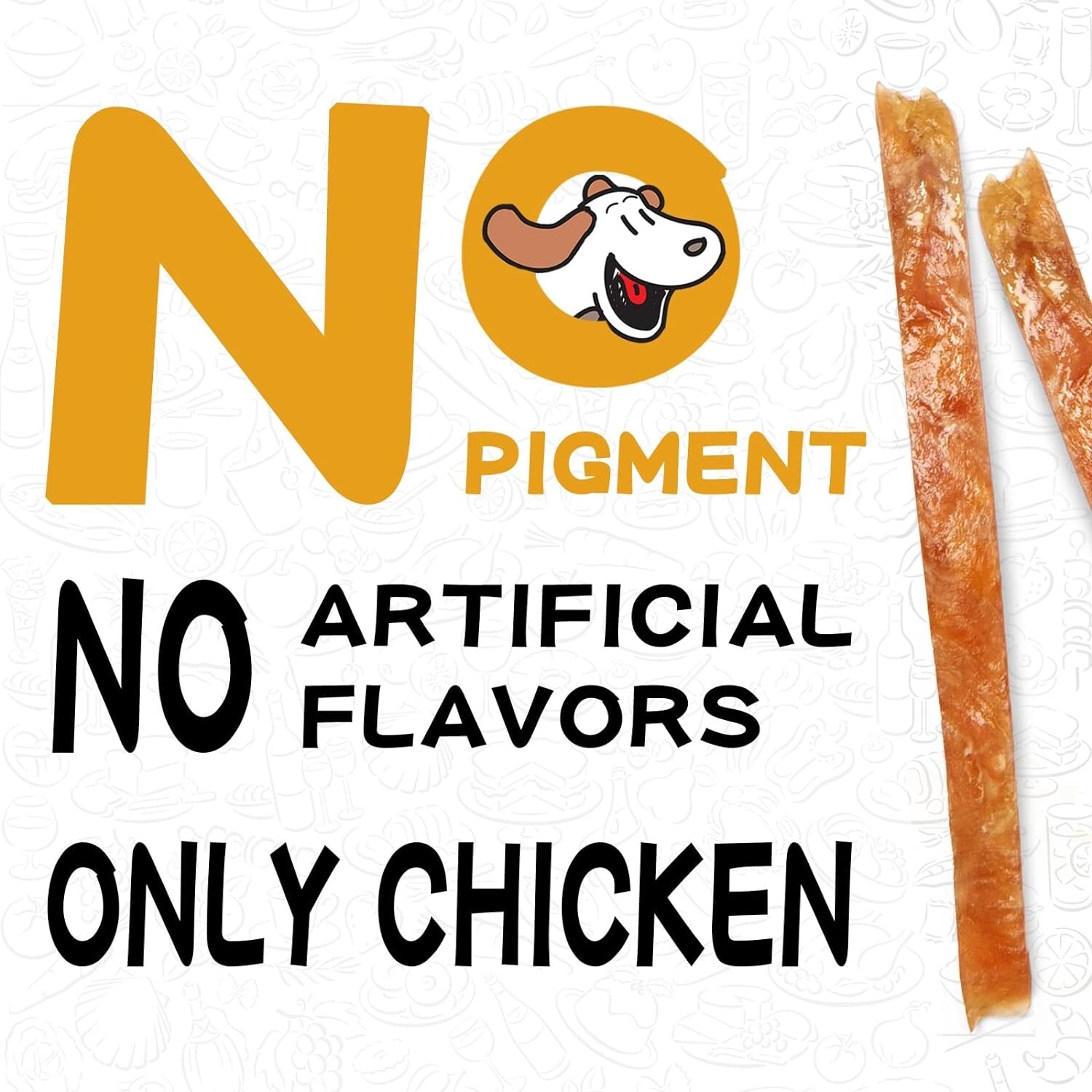 For Dogs Chicken Jerky Dog Treats Strips Natural Chicken Breast