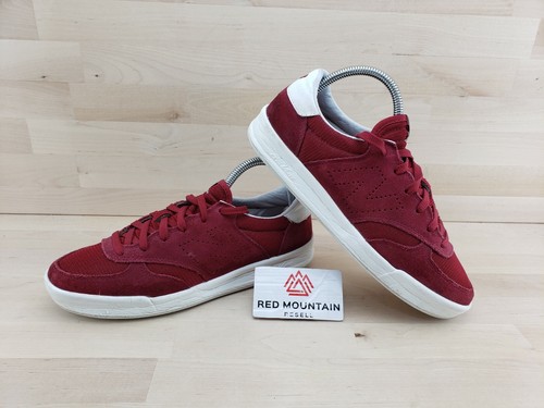Suede Athletic Red Low Top Lace Up 