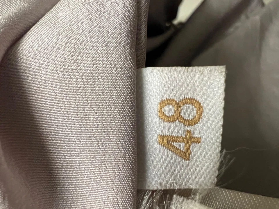 Abrigo de piel de cordero Karakul color plata para mujer hasta la cintura "48" Foto 4 de 4