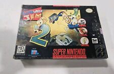 Earthworm Jim 2 Super Nintendo SNES Complete CIB No Poster Tested Authentic