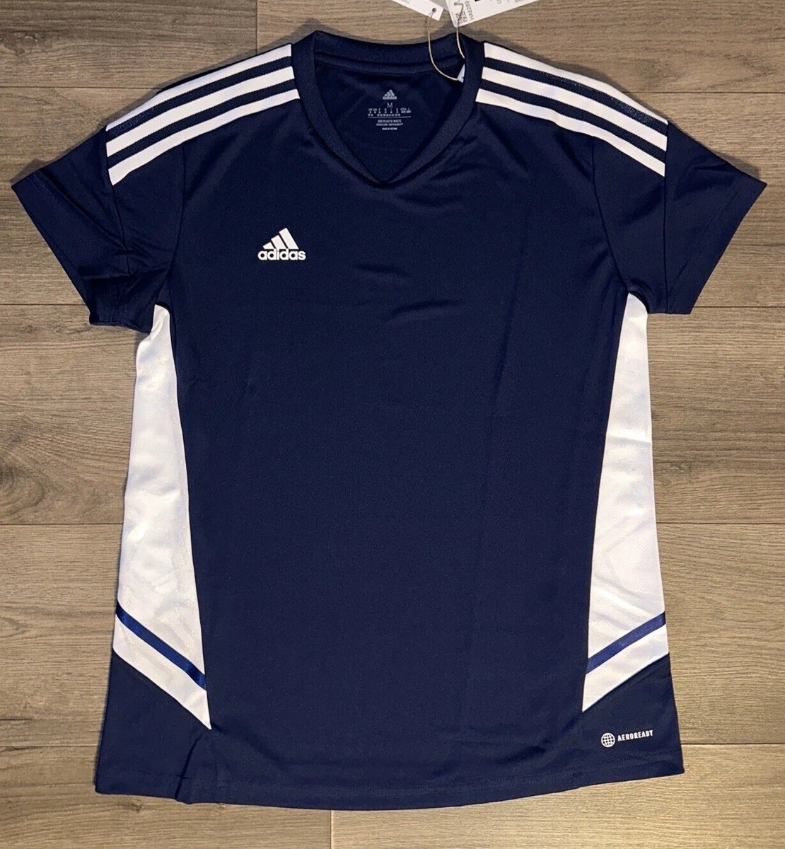 Adidas Aeroready Condivo 22 Football Soccer Jersey Team Navy Blue Womens M