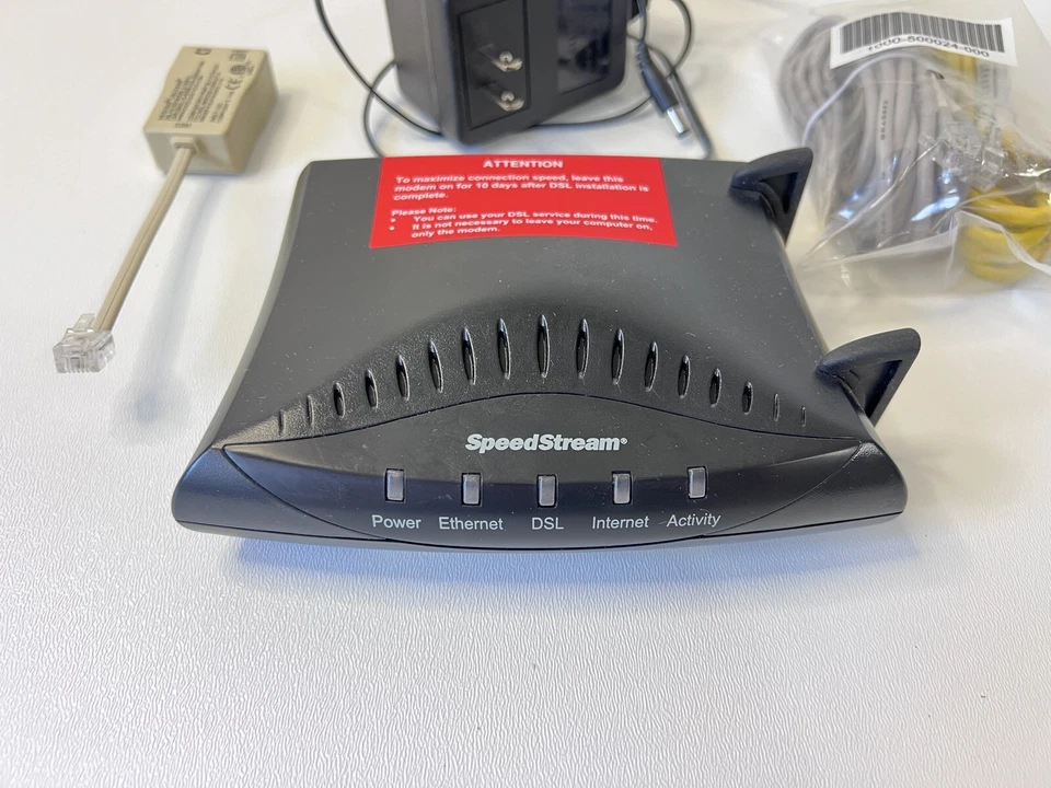 Speedstream 5100 Ethernet ADSL Wired Modem - Ethernet Cable and 2 line Adaptor - Image 2 of 4