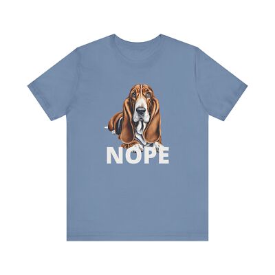Basset Hound Nope! - Fun and Sassy Unisex Short Sleeve Tee for Dog Lovers