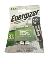 Energizer ACCU Recharge Power Plus AAA 700mAh Pre-Charged Batteries 10.78 per battery