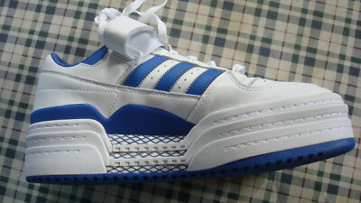 Adidas Triple Platforum Low White Royal Blue Shoes N w/Box - Men's