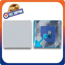 1000 PAPER SECURITY LABEL 1.5X1.5 INCH RF 8.2MHZ WHITE CHECKPOINT COMPATIBLE EAS