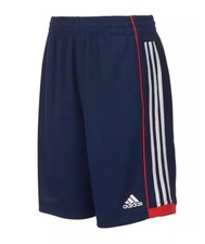 NWT BOYS SIZE 2T ADIDAS NAVY BLUE  RED SHORTS WITH WHITE STRIPES  MSRP 24.00