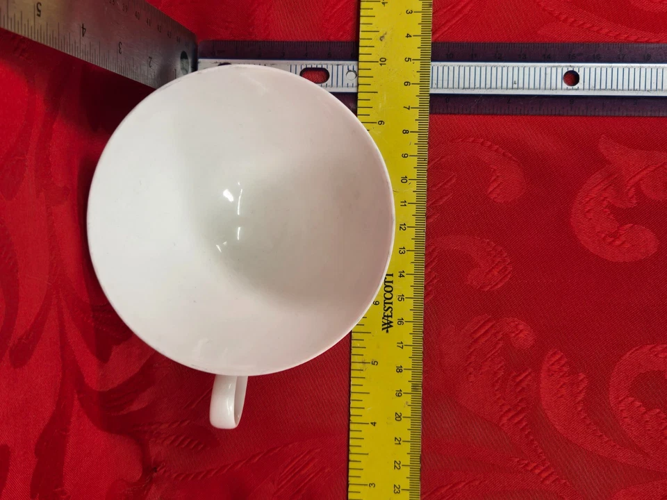 Taza Rosenthal Studio Line, patrón Athenia, porcelana blanca, decoración minimalista Foto 2 de 3