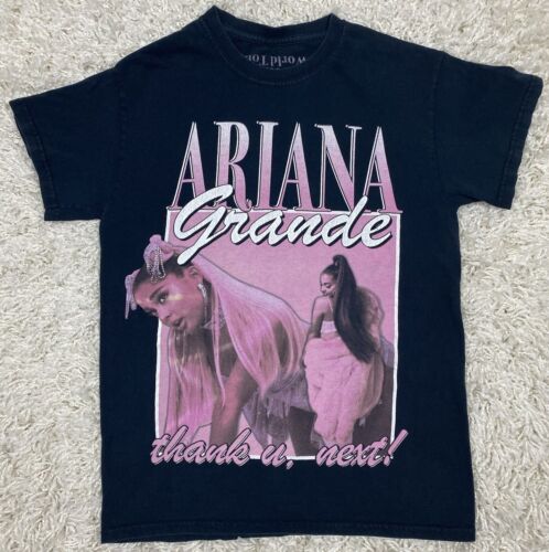 Small Ariana Grande Sweetener World Tour Double Sided Band T-Shirt 2019 Black