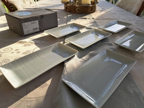 6 Rosenthal Schalen Rechteckig Kaffeeservice Porzellan Mesh NEU - Bild 2 von 9