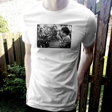 Flower Power Peaceful Protest Anti War White T Shirt