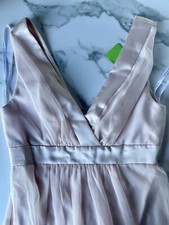 Dessy Collection Blush Pink Maxi Dress Chiffon Sz 6 Bridesmaid