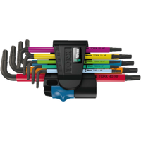 Wera 967/9 Tx Multicolour Hf 1 WinkelschlüSselsatz Mit Haltefunktion, 9-Teilig